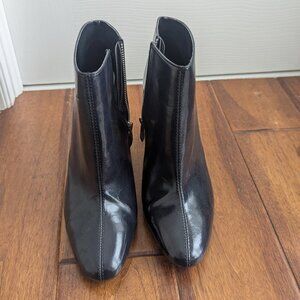 zara navy boots
